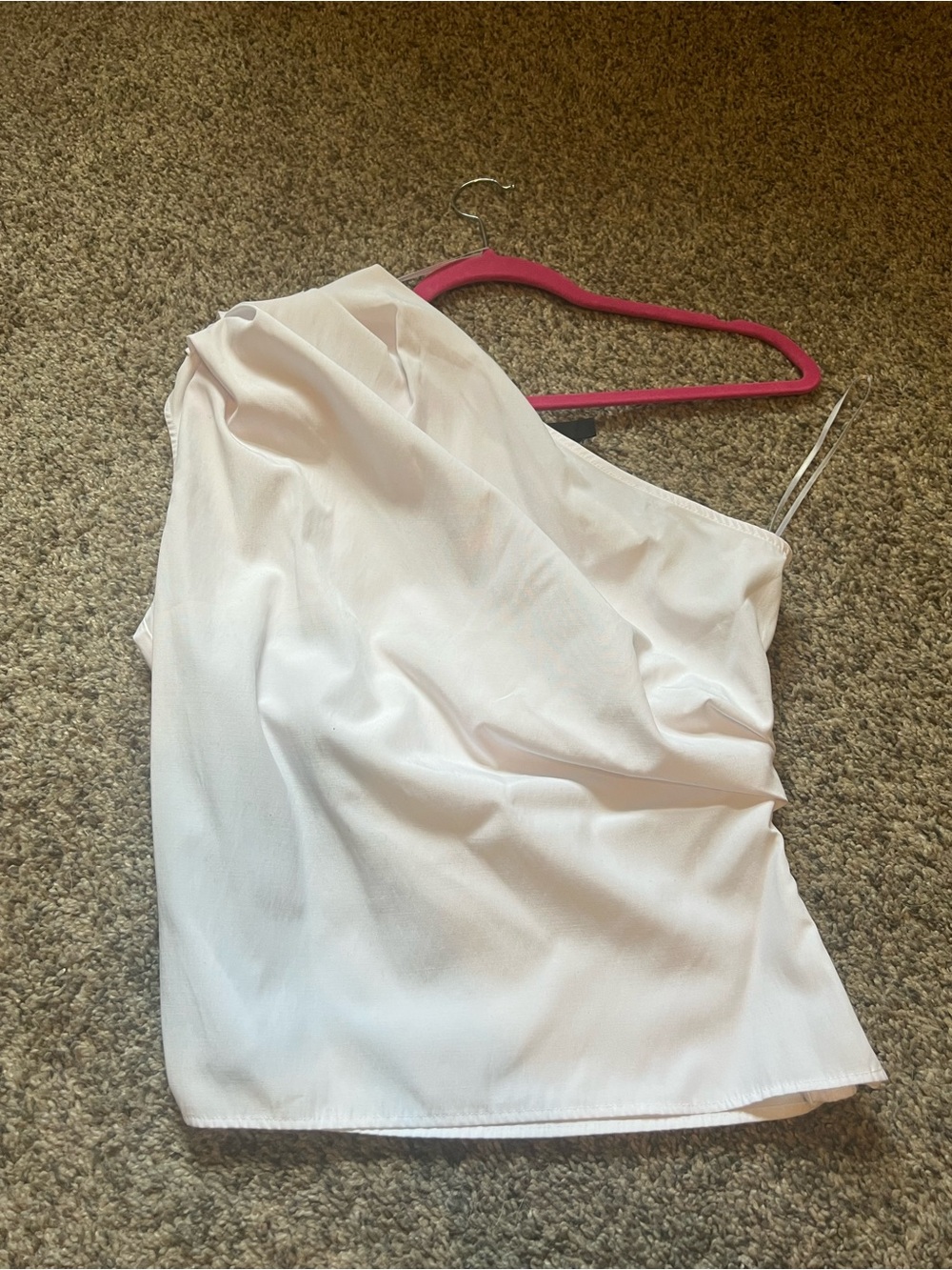 Women's One-Shoulder Cotton Blend Top